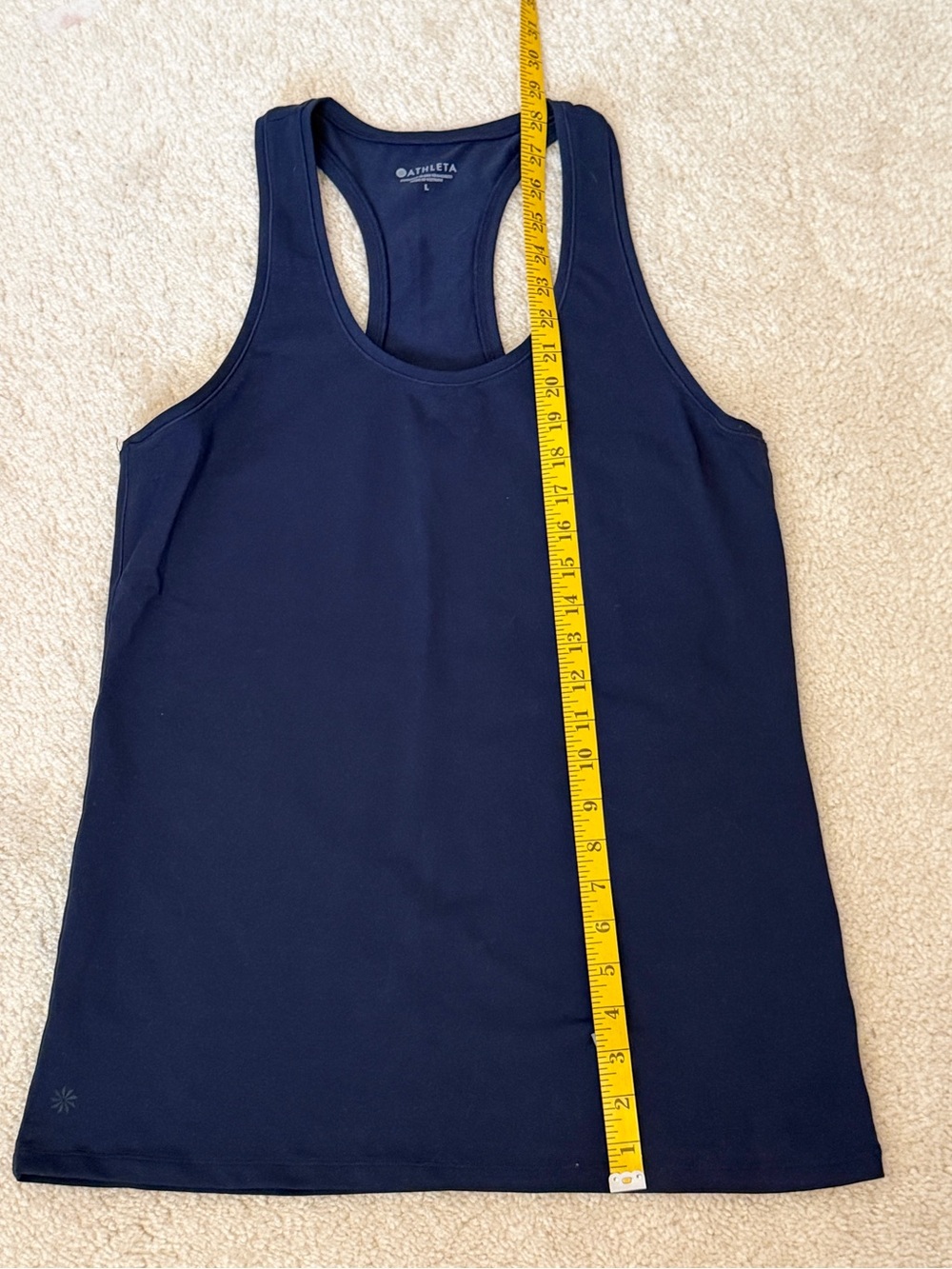 Athleta Navy Racerback Performance Tank - Picture 6 of 7